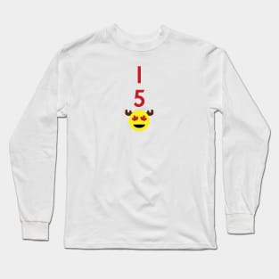 Canada 150 Emoji - Red/Yellow Long Sleeve T-Shirt